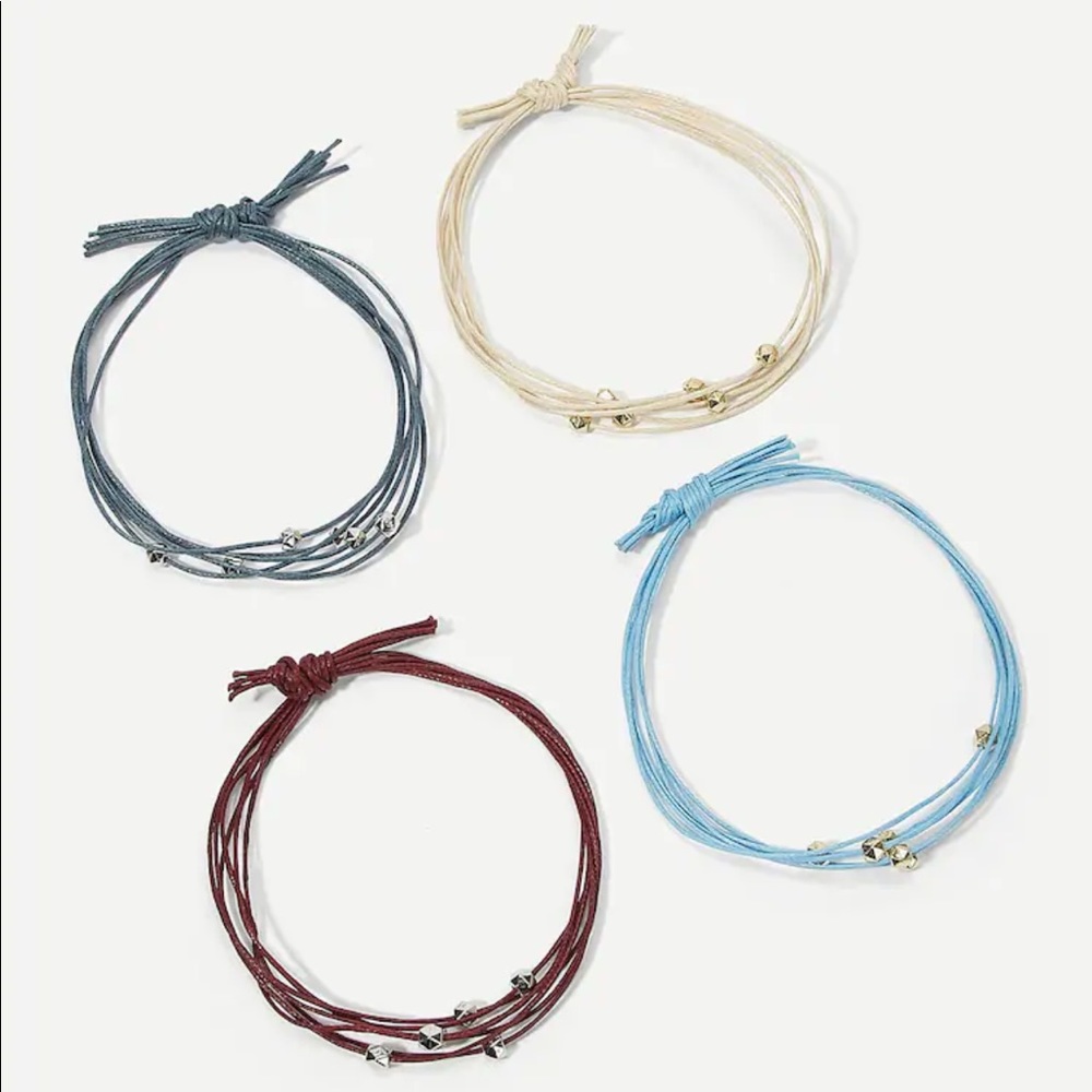 Adjustable Strap + Bead Simple Bracelet - Picture 3 of 4